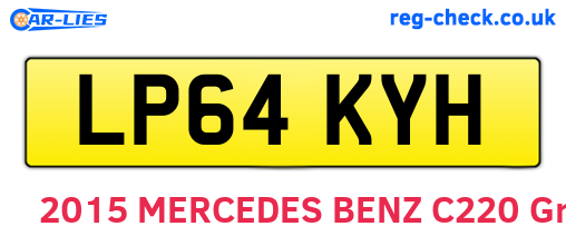 LP64KYH are the vehicle registration plates.