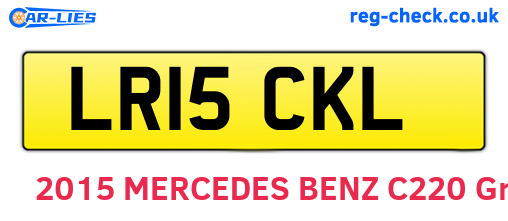 LR15CKL are the vehicle registration plates.