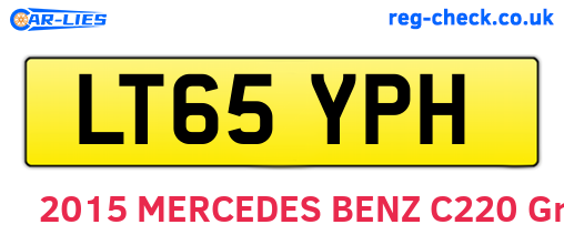LT65YPH are the vehicle registration plates.