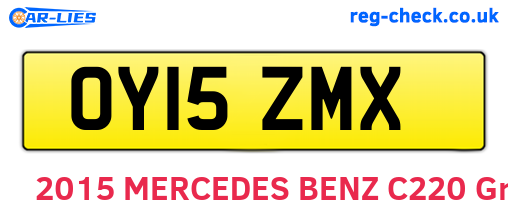OY15ZMX are the vehicle registration plates.
