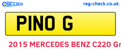 P1NOG are the vehicle registration plates.