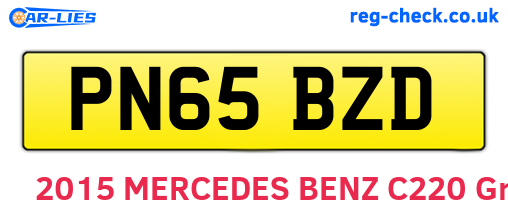 PN65BZD are the vehicle registration plates.
