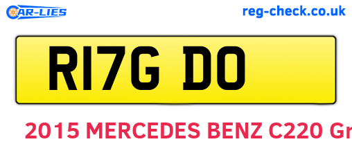 R17GDO are the vehicle registration plates.