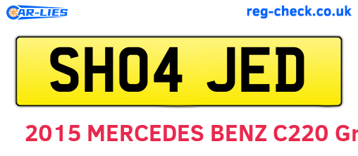 SH04JED are the vehicle registration plates.