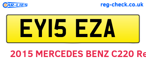 EY15EZA are the vehicle registration plates.