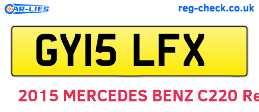 GY15LFX are the vehicle registration plates.