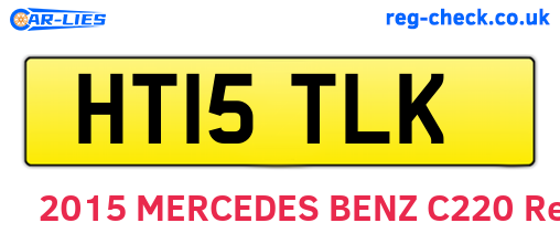 HT15TLK are the vehicle registration plates.
