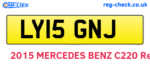 LY15GNJ are the vehicle registration plates.