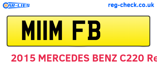 M11MFB are the vehicle registration plates.