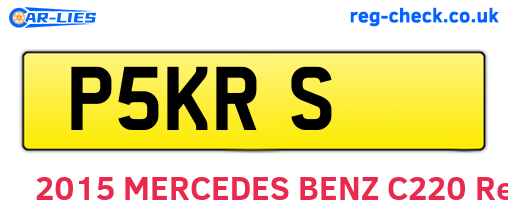P5KRS are the vehicle registration plates.