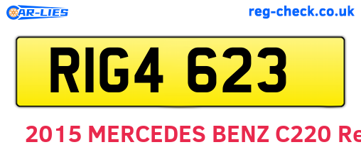 RIG4623 are the vehicle registration plates.