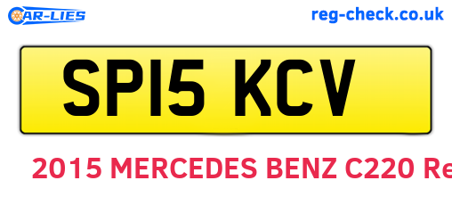 SP15KCV are the vehicle registration plates.