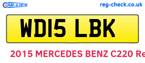WD15LBK are the vehicle registration plates.