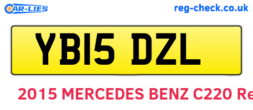 YB15DZL are the vehicle registration plates.