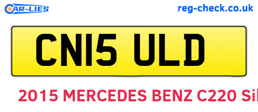 CN15ULD are the vehicle registration plates.