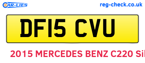 DF15CVU are the vehicle registration plates.