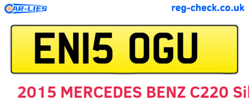 EN15OGU are the vehicle registration plates.