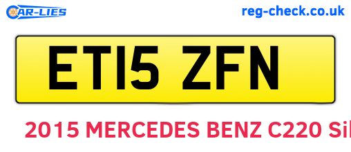 ET15ZFN are the vehicle registration plates.