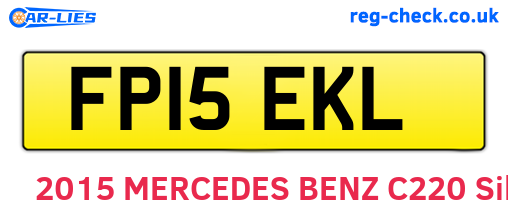 FP15EKL are the vehicle registration plates.