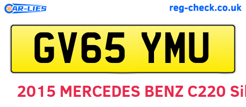 GV65YMU are the vehicle registration plates.
