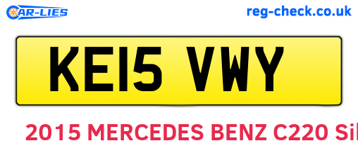 KE15VWY are the vehicle registration plates.