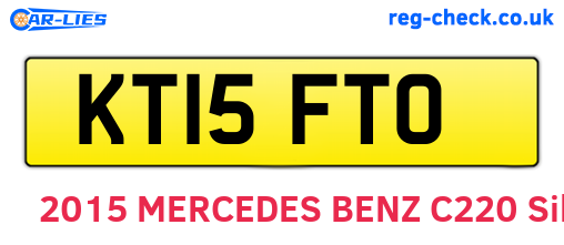 KT15FTO are the vehicle registration plates.