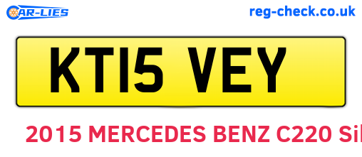 KT15VEY are the vehicle registration plates.