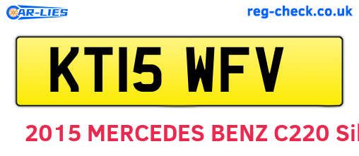 KT15WFV are the vehicle registration plates.
