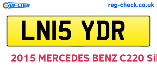 LN15YDR are the vehicle registration plates.