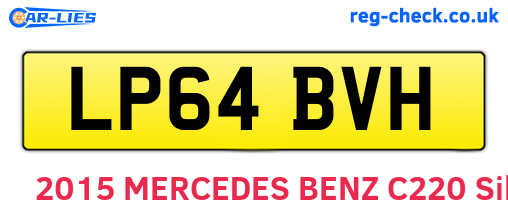 LP64BVH are the vehicle registration plates.