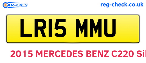 LR15MMU are the vehicle registration plates.