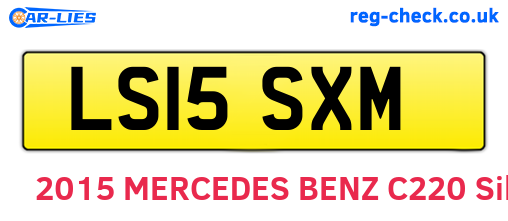 LS15SXM are the vehicle registration plates.