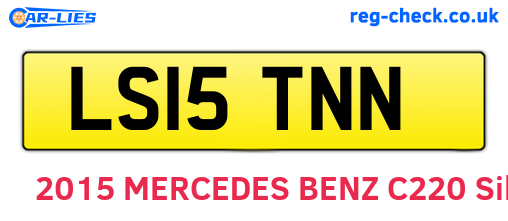 LS15TNN are the vehicle registration plates.