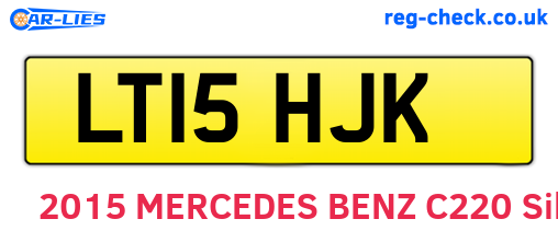 LT15HJK are the vehicle registration plates.