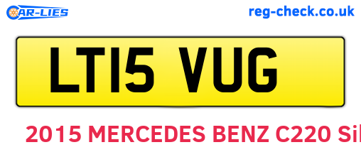 LT15VUG are the vehicle registration plates.