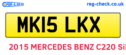 MK15LKX are the vehicle registration plates.