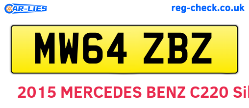 MW64ZBZ are the vehicle registration plates.