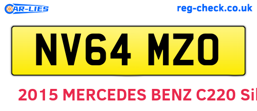 NV64MZO are the vehicle registration plates.