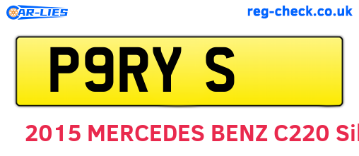 P9RYS are the vehicle registration plates.