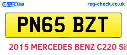 PN65BZT are the vehicle registration plates.