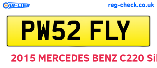 PW52FLY are the vehicle registration plates.