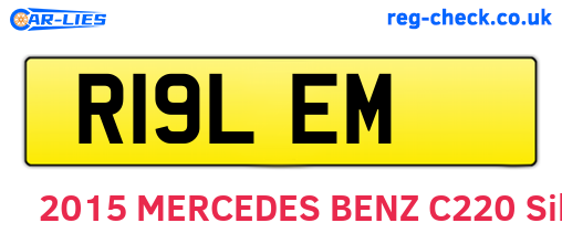 R19LEM are the vehicle registration plates.