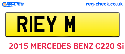R1EYM are the vehicle registration plates.