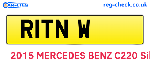 R1TNW are the vehicle registration plates.