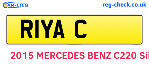 R1YAC are the vehicle registration plates.