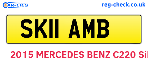 SK11AMB are the vehicle registration plates.