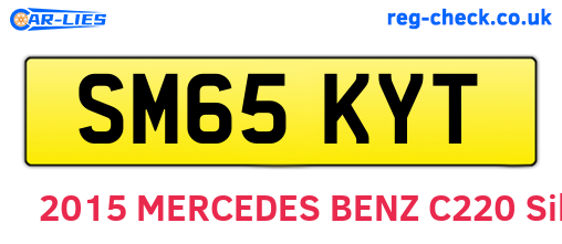 SM65KYT are the vehicle registration plates.