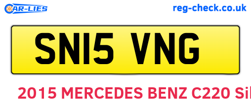 SN15VNG are the vehicle registration plates.