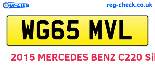 WG65MVL are the vehicle registration plates.