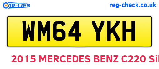 WM64YKH are the vehicle registration plates.